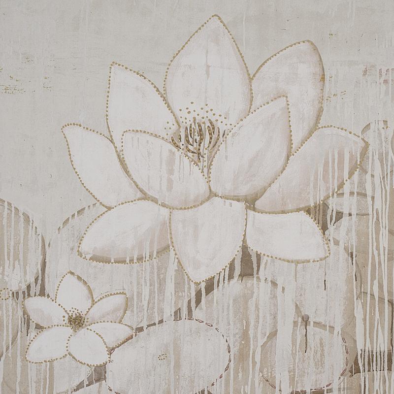 Schumacher Chatoyant Panel Set Blush Wallpaper