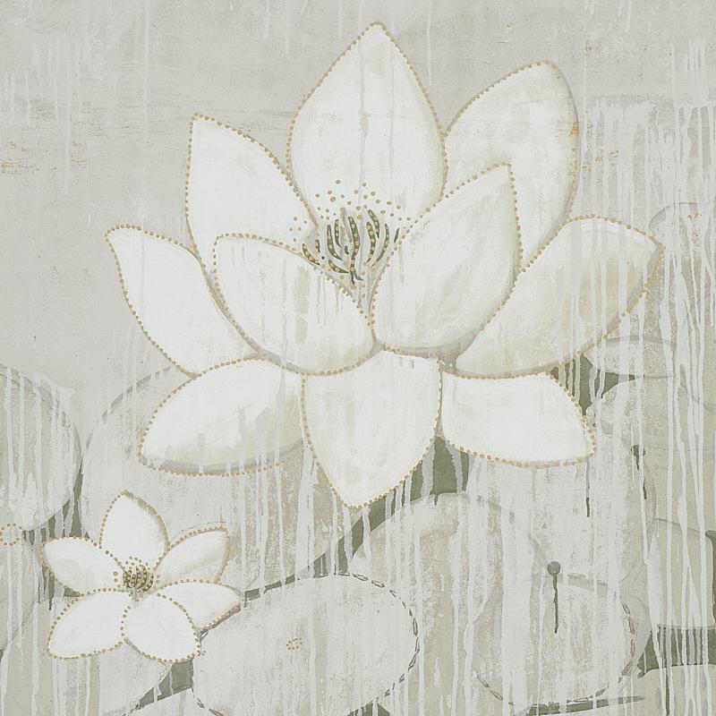 Schumacher Chatoyant Panel Set Leaf Wallpaper