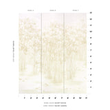 Schumacher Kanji Panel Set Natural Wallpaper