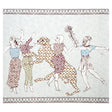 Schumacher The Golden Age Panel Set Cyan Multi Wallpaper