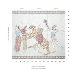 Schumacher The Golden Age Panel Set Cyan Multi Wallpaper