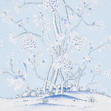 Schumacher Chinois Palais Panel Sky Wallpaper