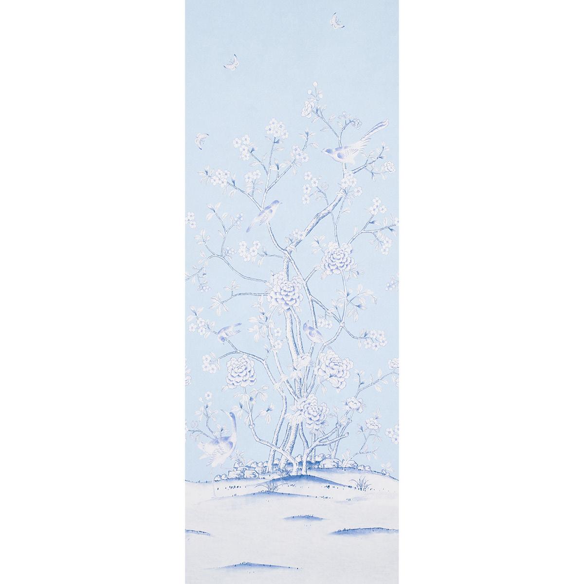 Schumacher Chinois Palais Panel Sky Wallpaper