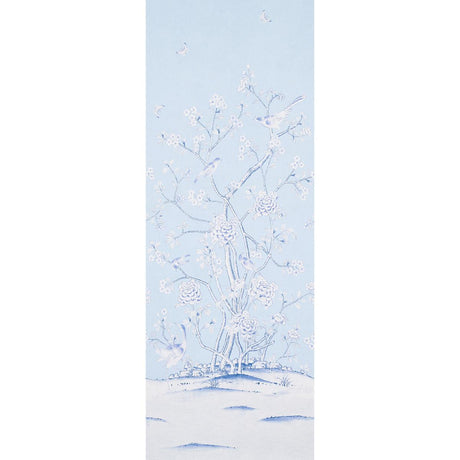 Schumacher Chinois Palais Panel Sky Wallpaper