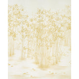 Schumacher Kanji Sisal Panel Set Ochre Wallpaper