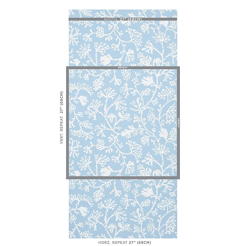 Schumacher Anthoza Sky Wallpaper