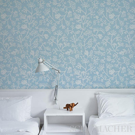 Schumacher Anthoza Sky Wallpaper