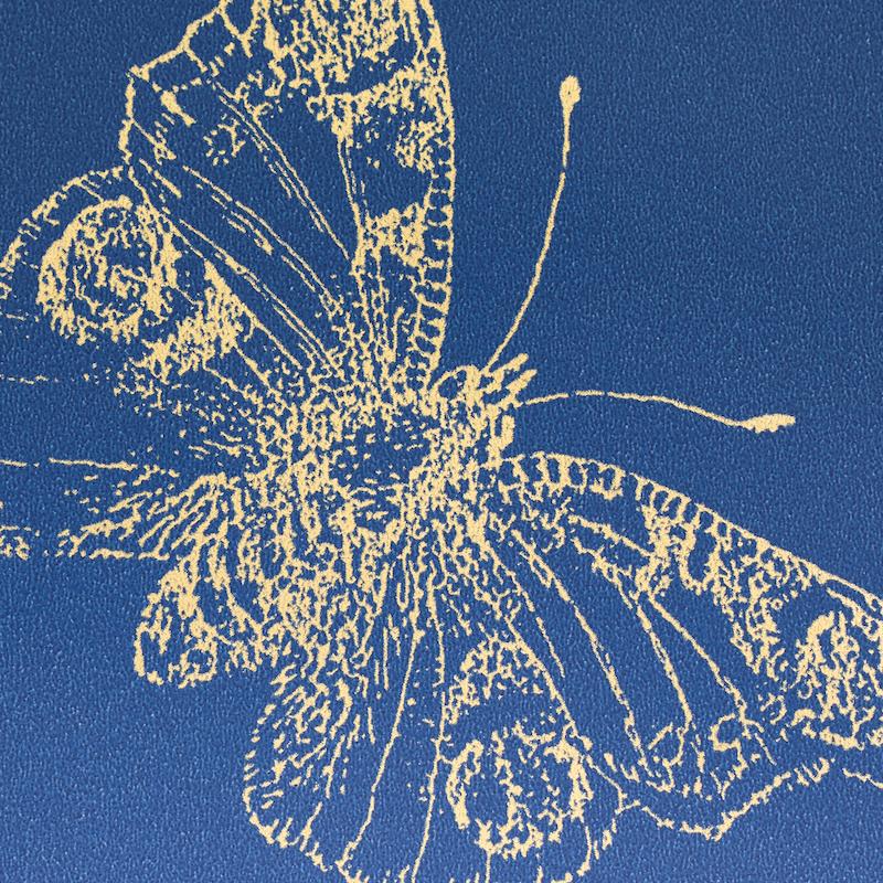 Schumacher Burnell Butterfly Blue Wallpaper