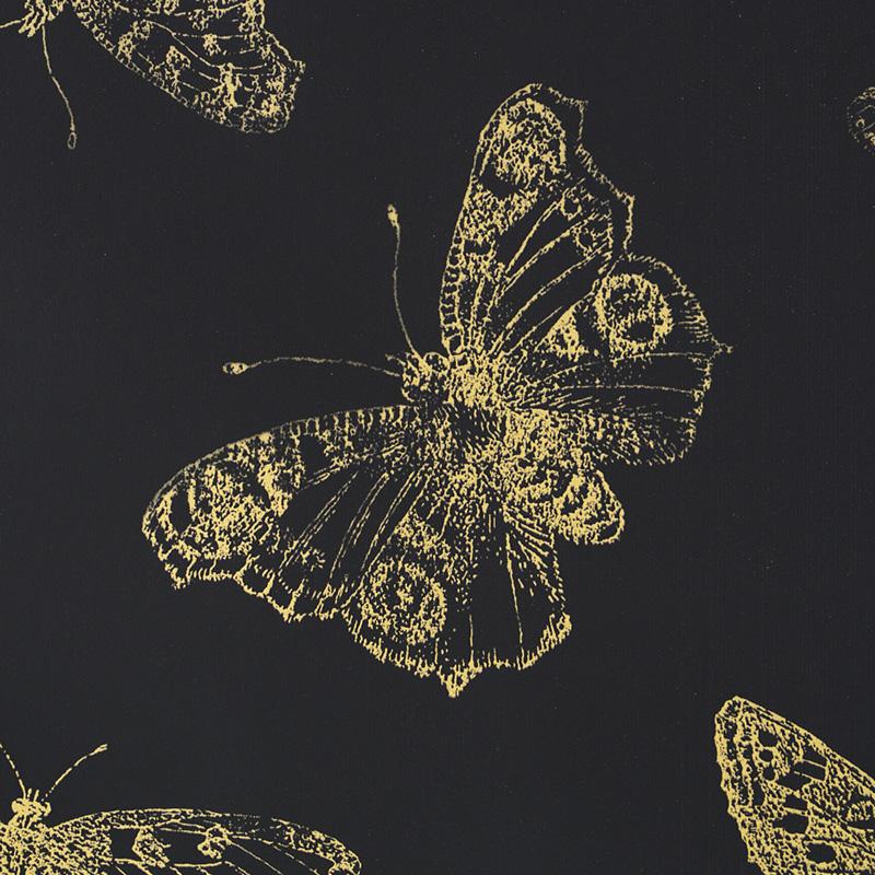 Schumacher Burnell Butterfly Black Wallpaper – DecoratorsBest
