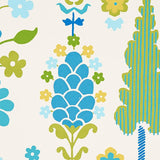 Schumacher Desna Peacock Wallpaper