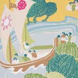 Schumacher Pearl River Yellow Wallpaper