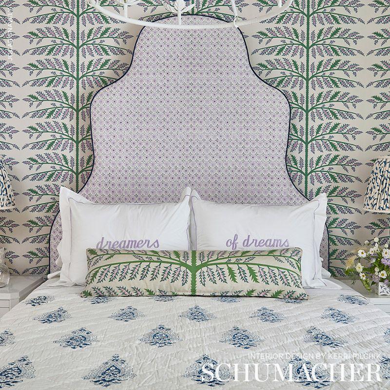 Schumacher Thistle Ivory Wallpaper – DecoratorsBest
