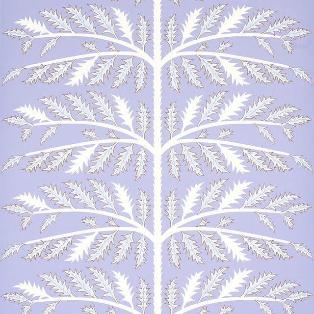 Schumacher Thistle Lavender Wallpaper