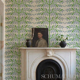 Schumacher Thistle Lavender Wallpaper