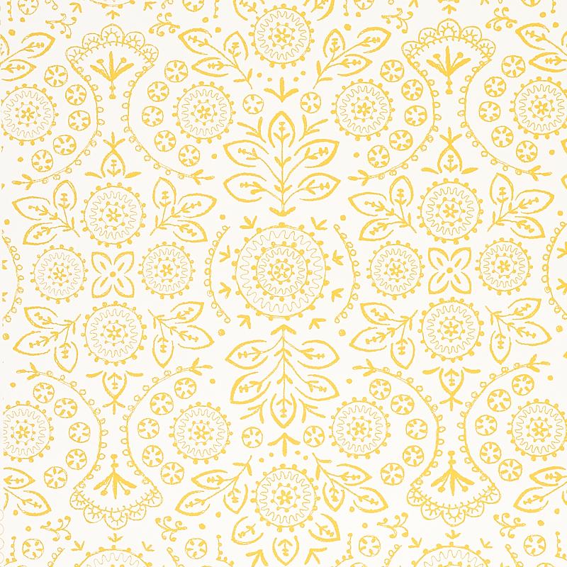 Schumacher Tiana Yellow Wallpaper