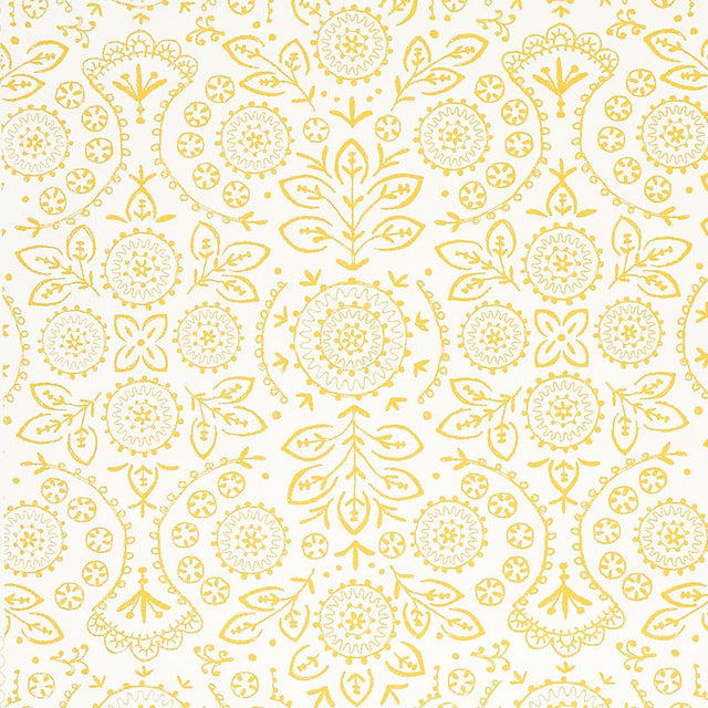 Schumacher Tiana Yellow Wallpaper