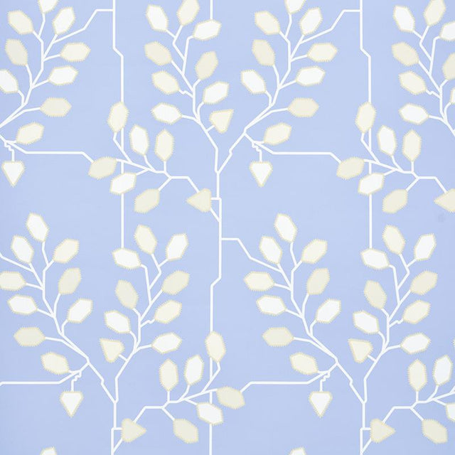 Schumacher Tumble Weed Bluebell Wallpaper