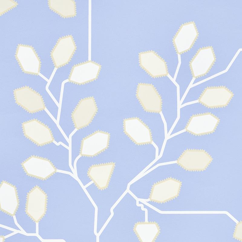 Schumacher Tumble Weed Bluebell Wallpaper