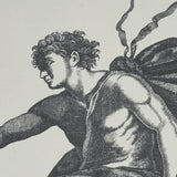 Schumacher Chariot Of Dawn Toile Panel Set Black Wallpaper