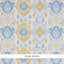 Schumacher Elizia Ikat Sky & Ochre Wallpaper