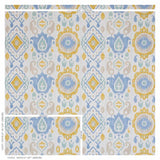 Schumacher Elizia Ikat Sky & Ochre Wallpaper