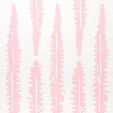 Schumacher Fern Pink Wallpaper