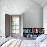 Schumacher Filigree Sky Wallpaper