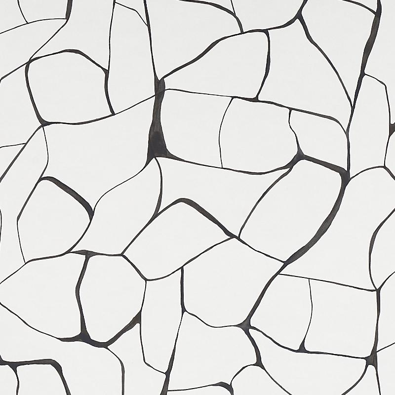 Schumacher Filigree Black Wallpaper