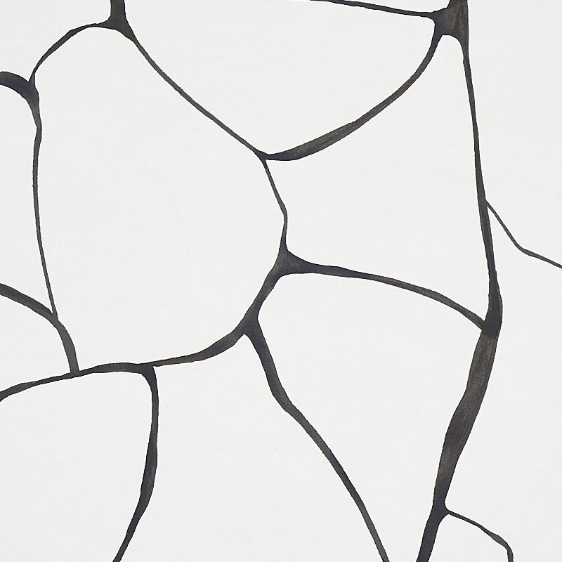 Schumacher Filigree Black Wallpaper