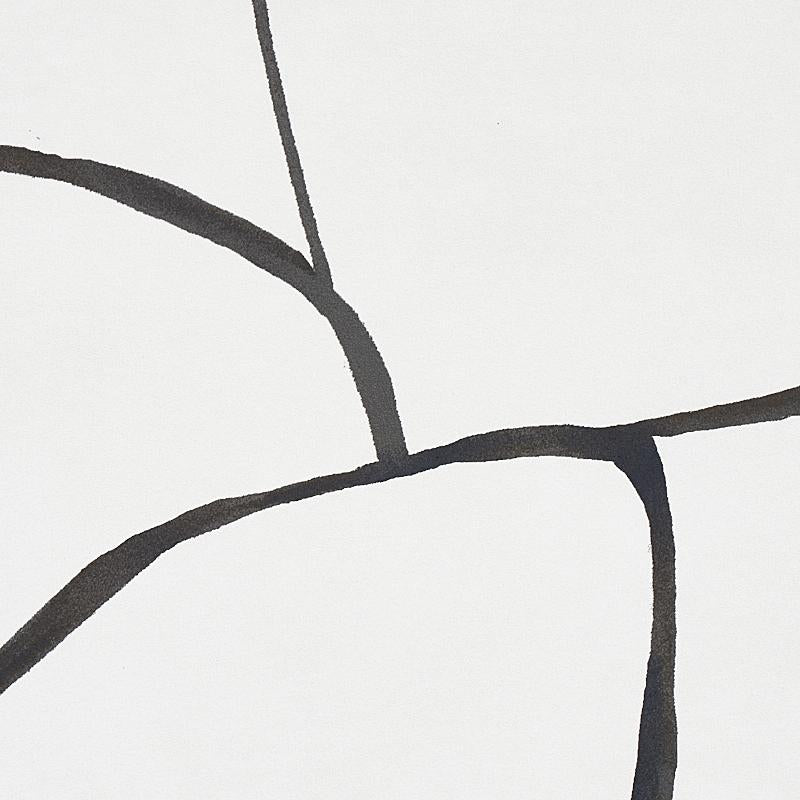 Schumacher Filigree Black Wallpaper