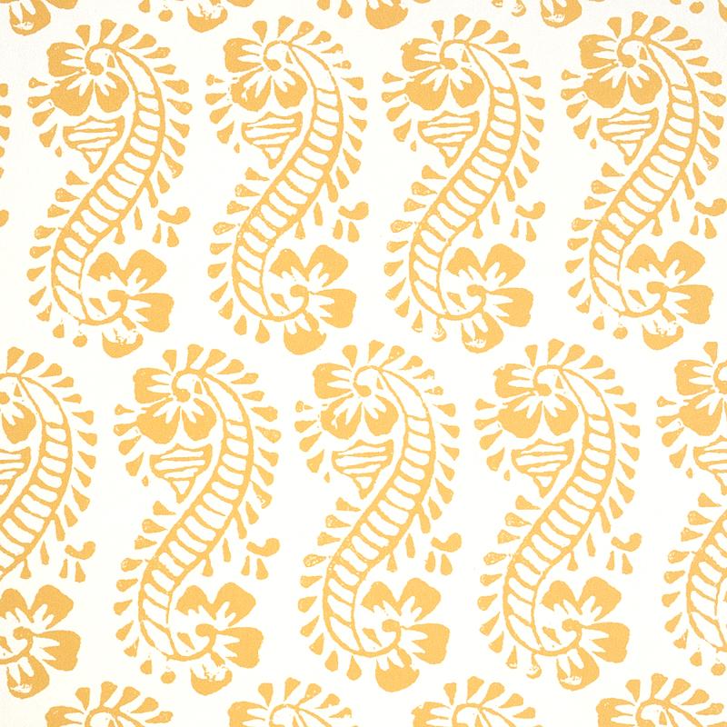 Schumacher Lani Gold Wallpaper
