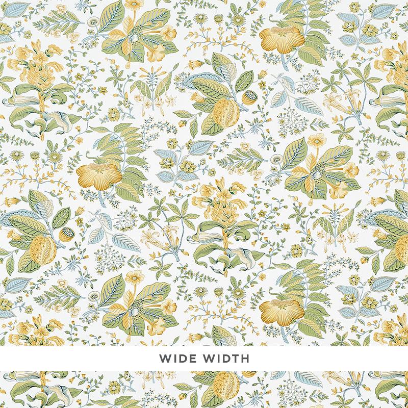 Schumacher Pomegranate Botanical Citron Wallpaper