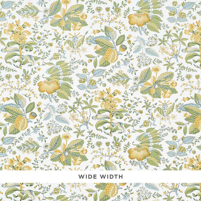 Schumacher Pomegranate Botanical Citron Wallpaper