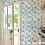Schumacher Pomegranate Botanical Citron Wallpaper