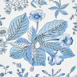 Schumacher Pomegranate Botanical Blue Wallpaper