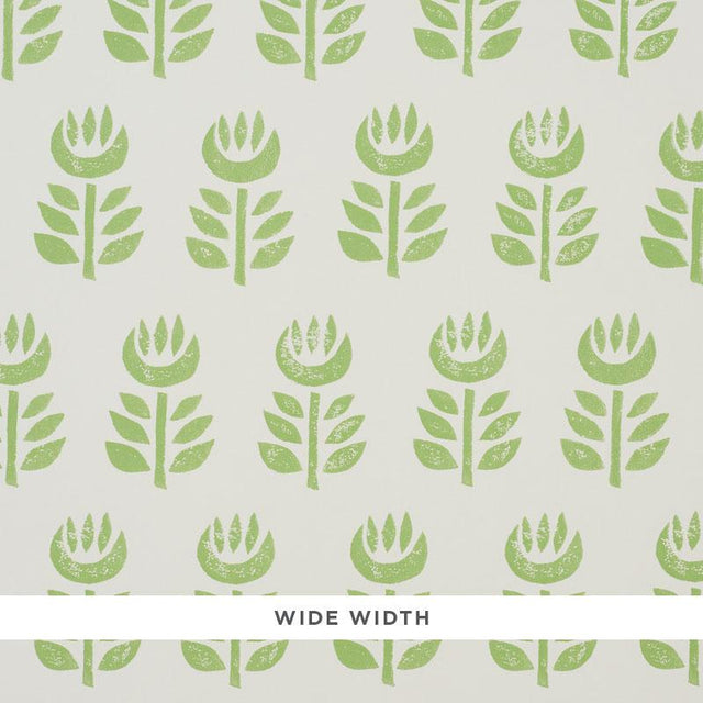 Schumacher Rosenborg Green Wallpaper