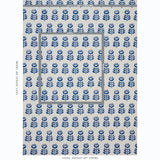 Schumacher Rosenborg Navy Wallpaper