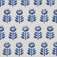 Schumacher Rosenborg Navy Wallpaper