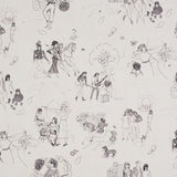Schumacher Toile De Femmes Parchment Wallpaper