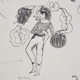 Schumacher Toile De Femmes Parchment Wallpaper