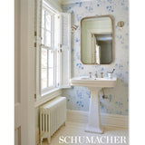 Schumacher Toile De Femmes Indigo Wallpaper