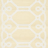 Schumacher Ziz Embroidered Sisal Neutral Wallpaper