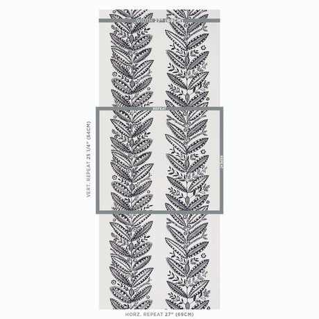 Schumacher Eland Black Wallpaper