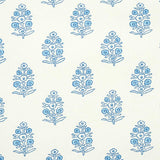 Schumacher Aditi Blue Wallpaper