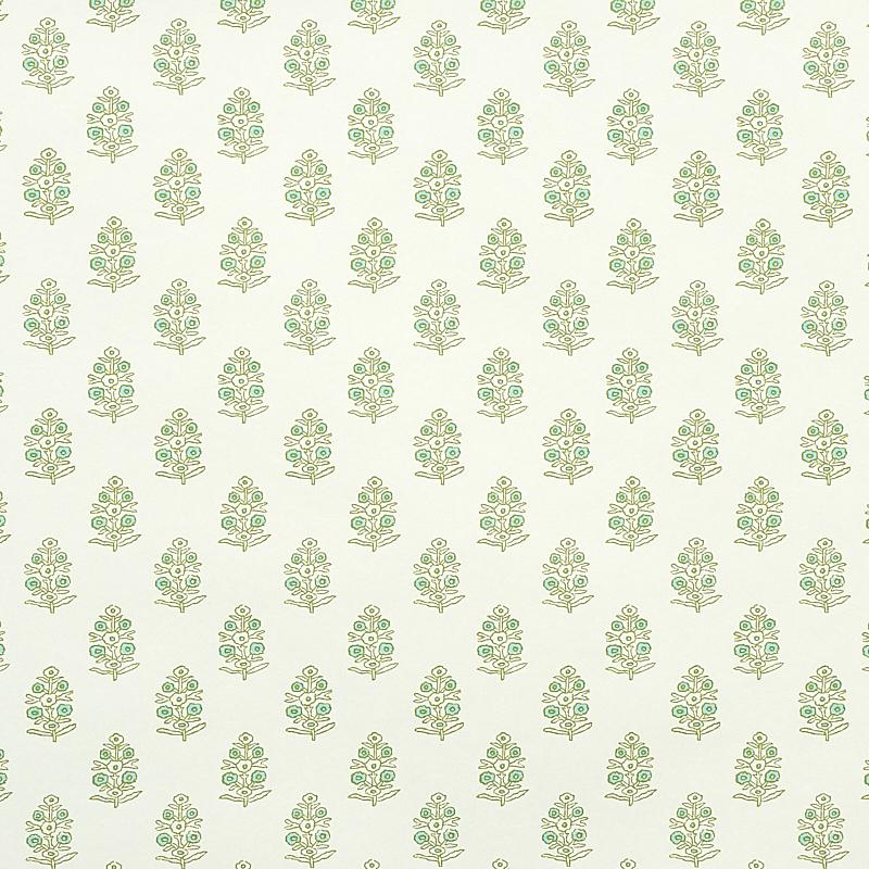 Schumacher Aditi Green Wallpaper