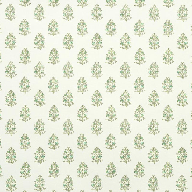 Schumacher Aditi Green Wallpaper