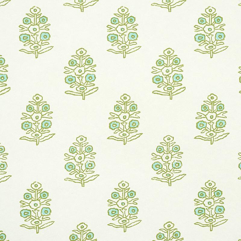 Schumacher Aditi Green Wallpaper