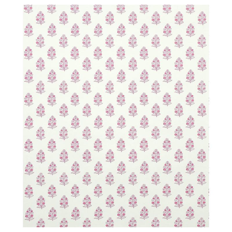 Schumacher Aditi Pink Wallpaper