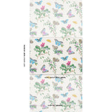 Schumacher Baudin Butterfly Turquoise Wallpaper