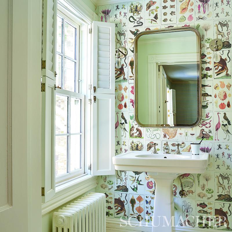 Schumacher Bauhin Document Multi Wallpaper